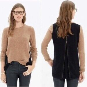 Madewell knit pullover two toned crewneck sweater women’s size small